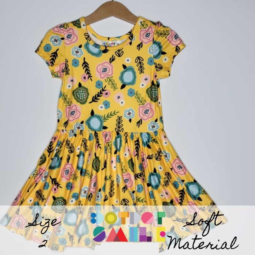 DotDotSmile Size 2t Classic Cap Dress - NWT